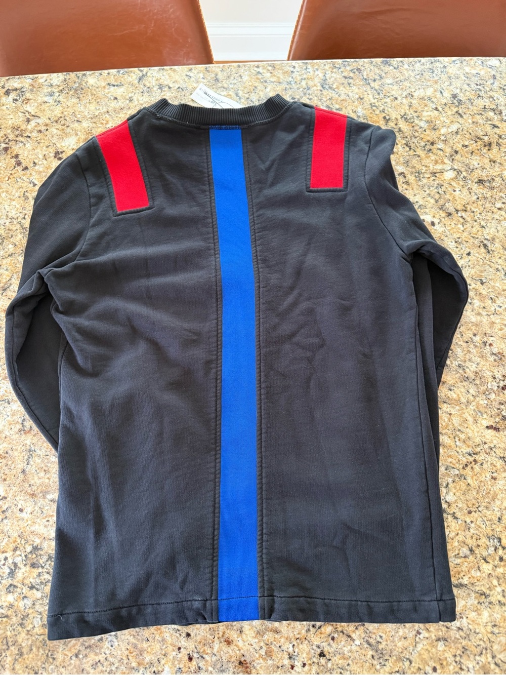 NWT Diesel Sweater with Drawstrings Black with Red/Blue Details Size MEDIUM